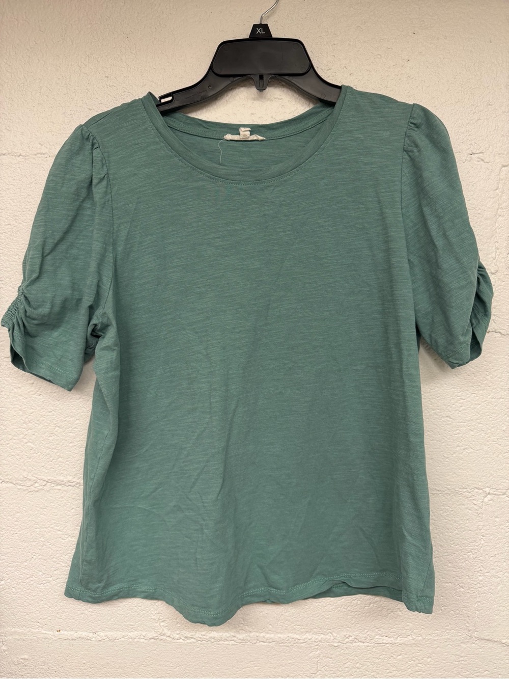 Maurices Short Sleeve Puff Tee in Teal Green